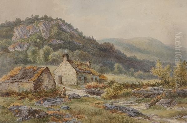 Girls By A Country Cottage - view 1