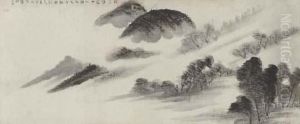 Sanchu Ketsuro Zu (mountains In The Mist) by Uragami Gyokudo