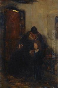 Grandfather And Child by Nicholaos Gysis