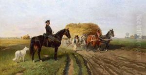 Bei Der Heuernte by Hans Johann Haag