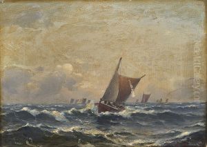 Seilbater I Rom Sjo by Lars Laurits Larsen Haaland
