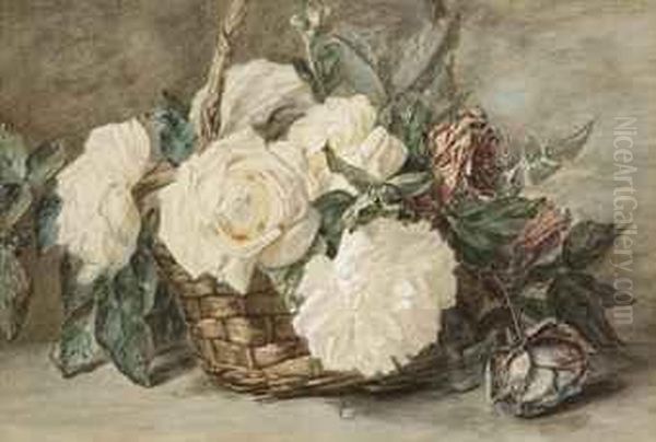 Roses In A Basket - view 1