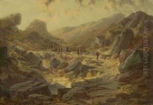 Ziehende Soldaten by Karl Haase