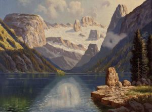 Gosausee Mit Blick Auf Den Dachstein