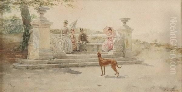 Afternoon In The Park With Greyhound - view 1