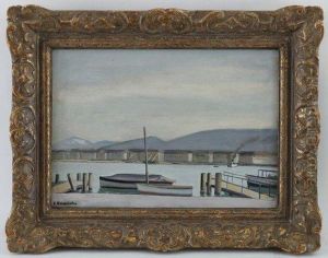La Rade De Geneve by Ferdinand Gabriel E. Haberjahn