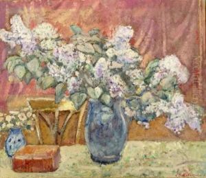 Bouquet De Lilas by Ferdinand Gabriel E. Haberjahn