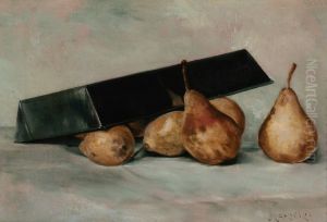 Still Life With Pears And Pan by John Haberle