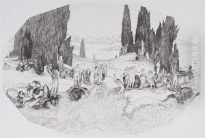 Maidens In A Landscape And Six Further Etchings Maidens In A Landscape And Six Further Etchings