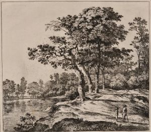 Landscape With Four Trees by Jan Hackaert