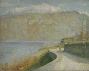 Lake Como, Menaggio by Arthur Hacker