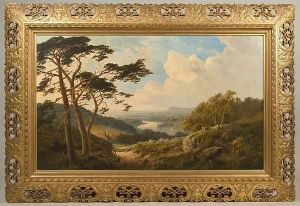 An Extensive Landscape Over A River Valley by Edward Hacker