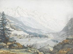 Vue De La Valee De Chamouny Pris Pres D'argentiere Vue De La Valee De Chamouny Pris Pres D'argentiere