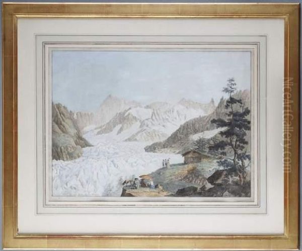 Vue De La Mer De Glace Et De L'hopital De Blain - view 1