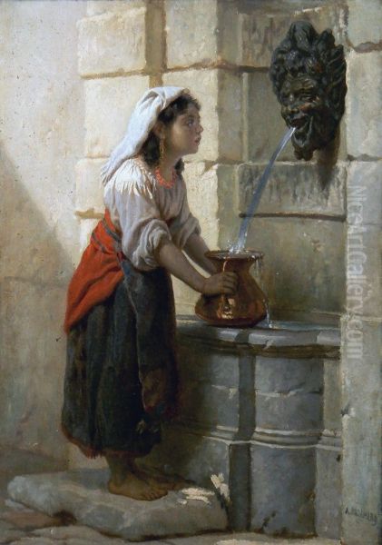 Girl At A Well - view 1