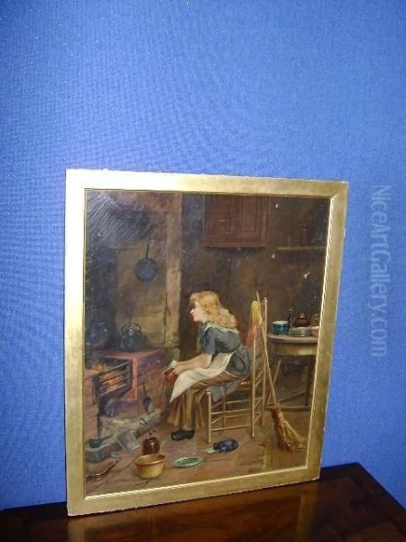 Woman In A Kitchen Interior - view 1