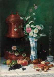 Summer Flowers In A Chinese