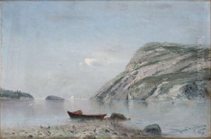 Kustmotiv Med Batar by Max Haenel