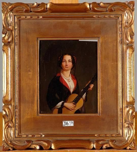 Jeune Fille A La Guitare - view 1