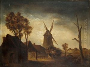 Villaggio Con Mulino A Vento by Paul Haesaert