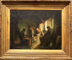 Category: Painting
 Description:de Hoppeplukkers by Paul Haesaert