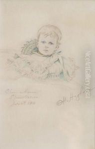Study Of A Child by Otto Hagborg