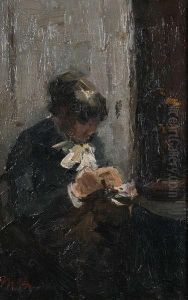 Naaister In Interieur by Maurice Hagemans