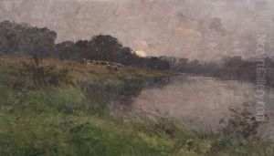 ""au Soleil Couchant by Maurice Hagemans