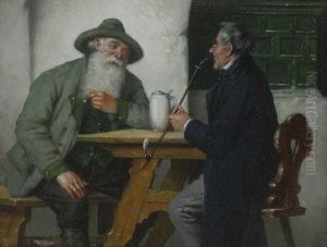 Gesprach In Der Wirtsstube by Max Hagen