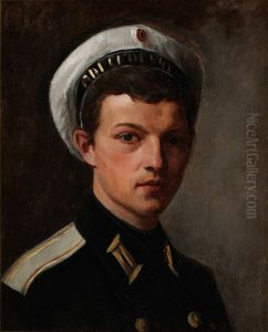 Portratt Av Kadett by Julie Wilhelmine Hagen-Schwarz