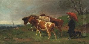 Getting The Cattle Home by William Hahn
