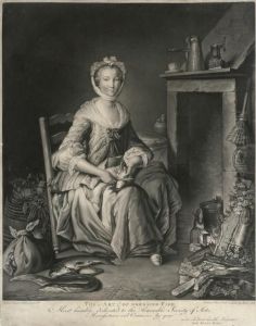 The Art Of Dressing Fish; And The Cook Maid by Johann Elias Haid