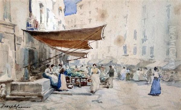 Italian Market Scene - view 1