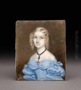Portrait Von Victoire G.thurn Und Taxis (geb. Baronin Von Gumppenberg 1837)