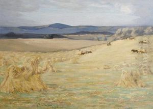Harvest Time, Berwick by James Hermiston Haig