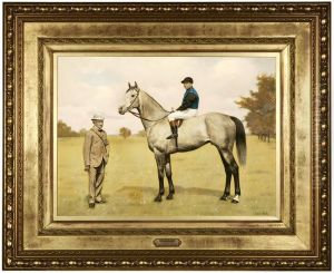 Figure With Jockey And Racehorse