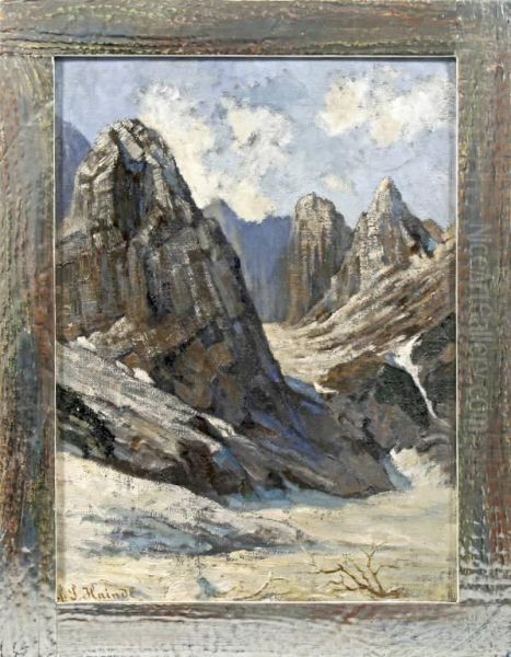 Sonnige Alpenlandschaft Mit Steil Aufragenden - view 1
