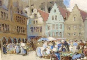 Continental Marketplace by George Charles Haite