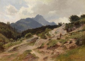 Scene Of The Mittenwald On The Karwendelgebirge