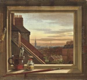 View From The Studio Window At Buccleuch Place by Charles Halkerston