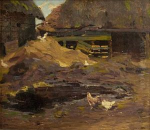 On A Cottage Farm by Frederick Hall