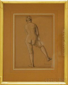 Study Of A Nude Woman by Frederick Garrison Hall