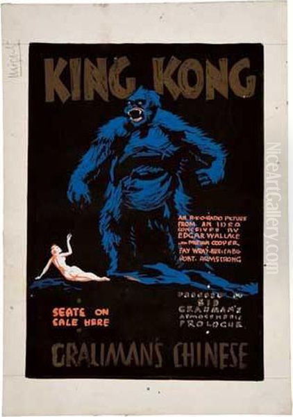 King Kong. Gouache Maquette Study For Poster. 1933. - view 1