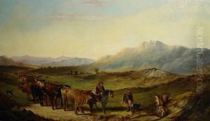 Highland Cattle Drovers by Henry R. Hall