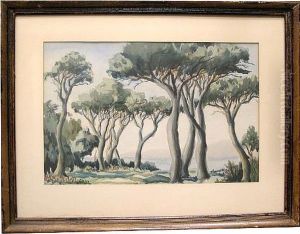 Trees Along A Coast by James Hall