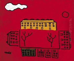 Village In Greece by Kenneth Hall