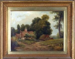 Country Cottages In Summer by M. Hall