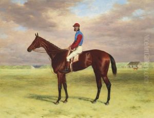 King's Bay Filly Agility With Jockey Up At Newmarket