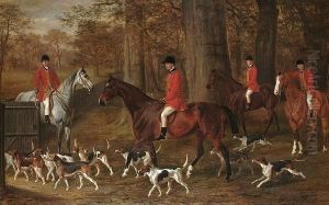 The Royal Bucks Hounds, In Windsor Cross Park by William Hall