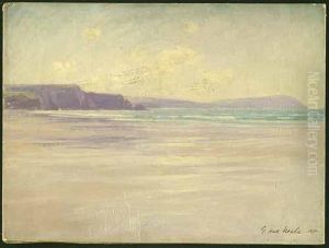 Felsige Kuste Vom Meer Gesehen, Ahnlich Dover by George Hall Neale